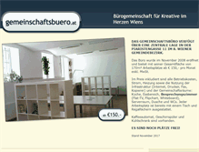 Tablet Screenshot of gemeinschaftsbuero.at
